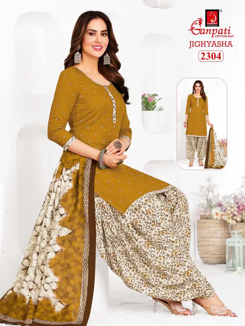 Jighyasha 23 By Ganpati Cotton Printed Dress Material Suppliers In India